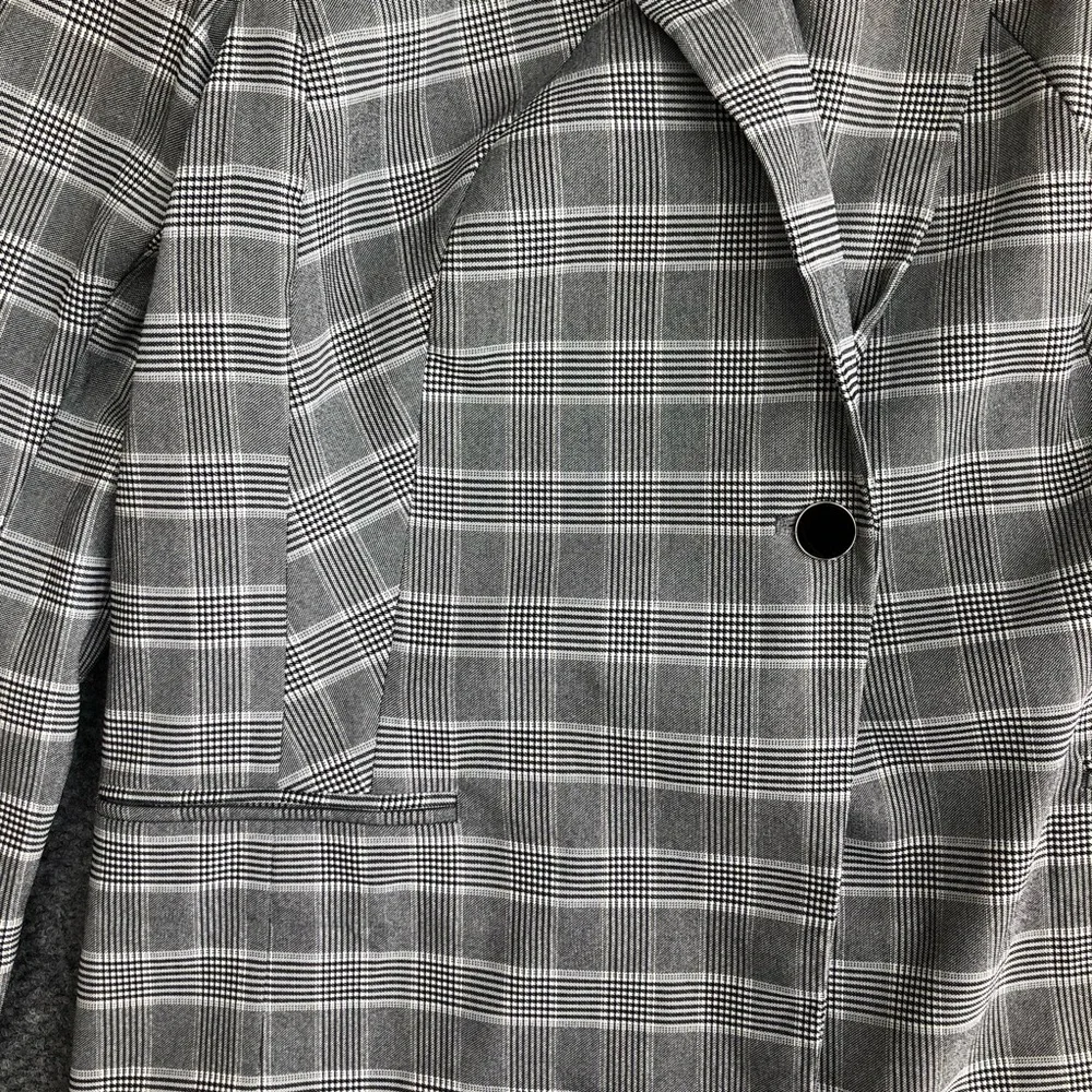 Lane Bryant the Bryant blazer single button plaid blazer size 20